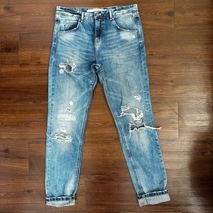 Zara Premium wash, boyfriend cut jeans